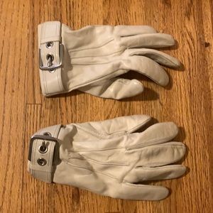 Coach leather gloves